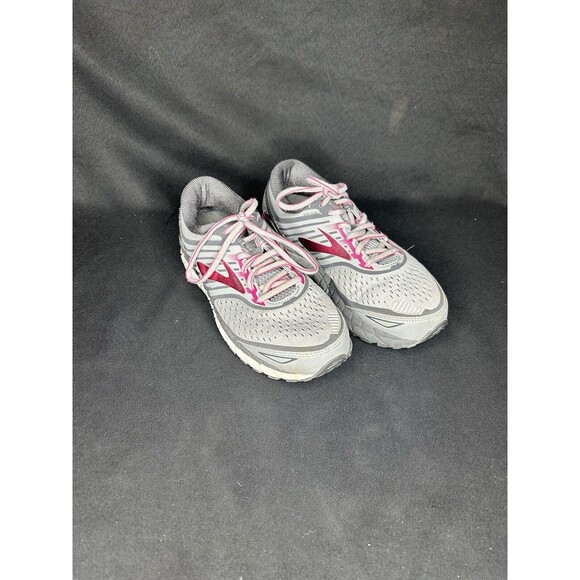Size 7.5 - Brooks Ariel 18 Grey Woman’s Running Shoes 1202712E091 Pink Training - Picture 1 of 7